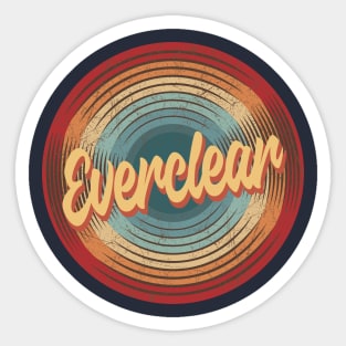 Everclear Vintage Circle Sticker